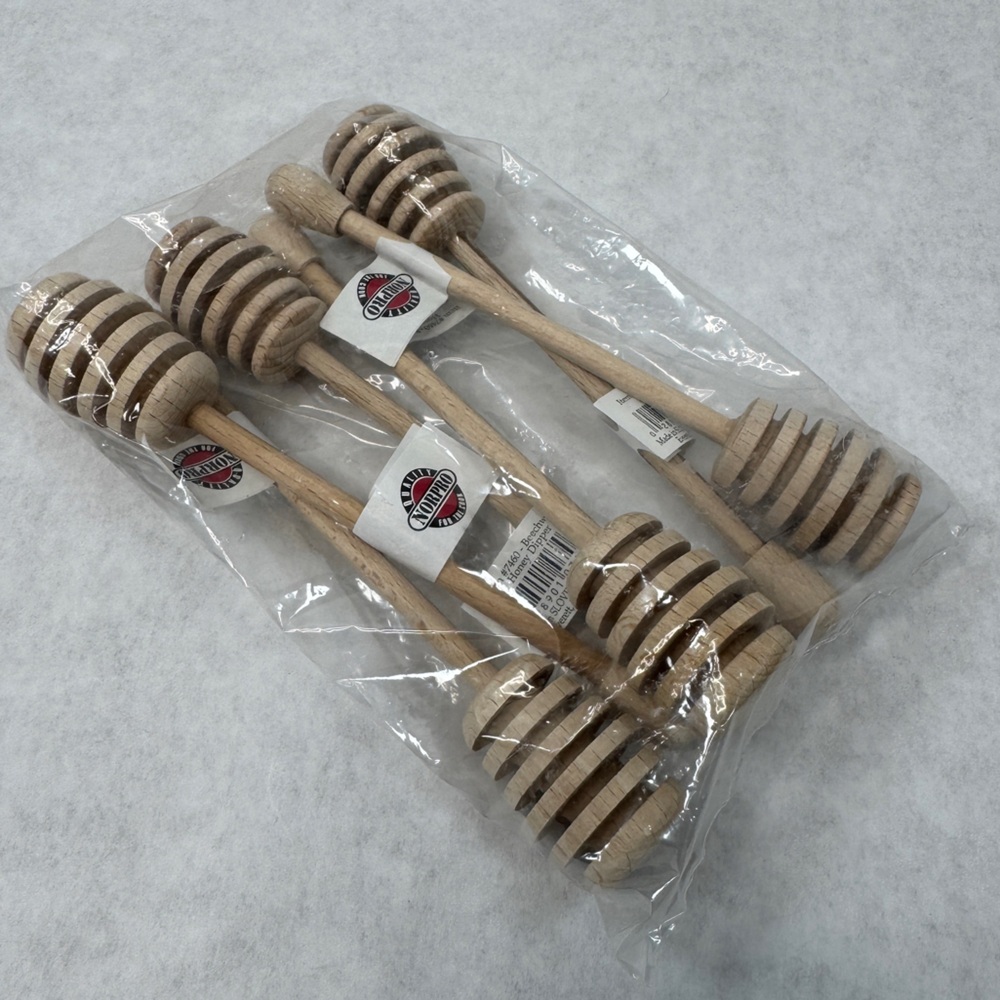 NORPRO 6 Beechwood Honey Dippers